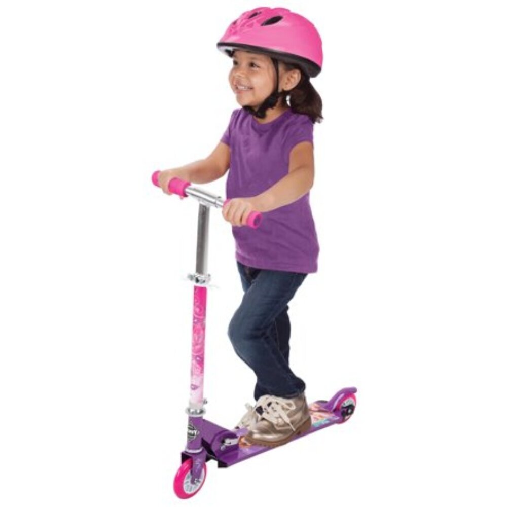 Huffy Disney Princess Girls Inline Folding Kick Scooter Pink NIB